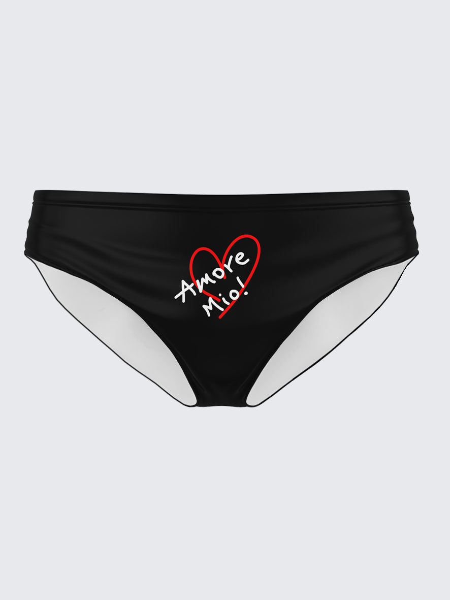 Amore Mio Black Swim Brief