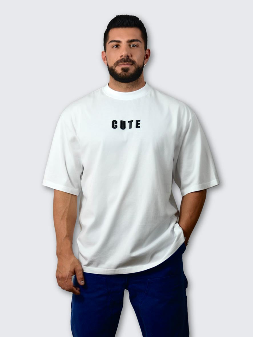 Cute Oversize White T-Shirt