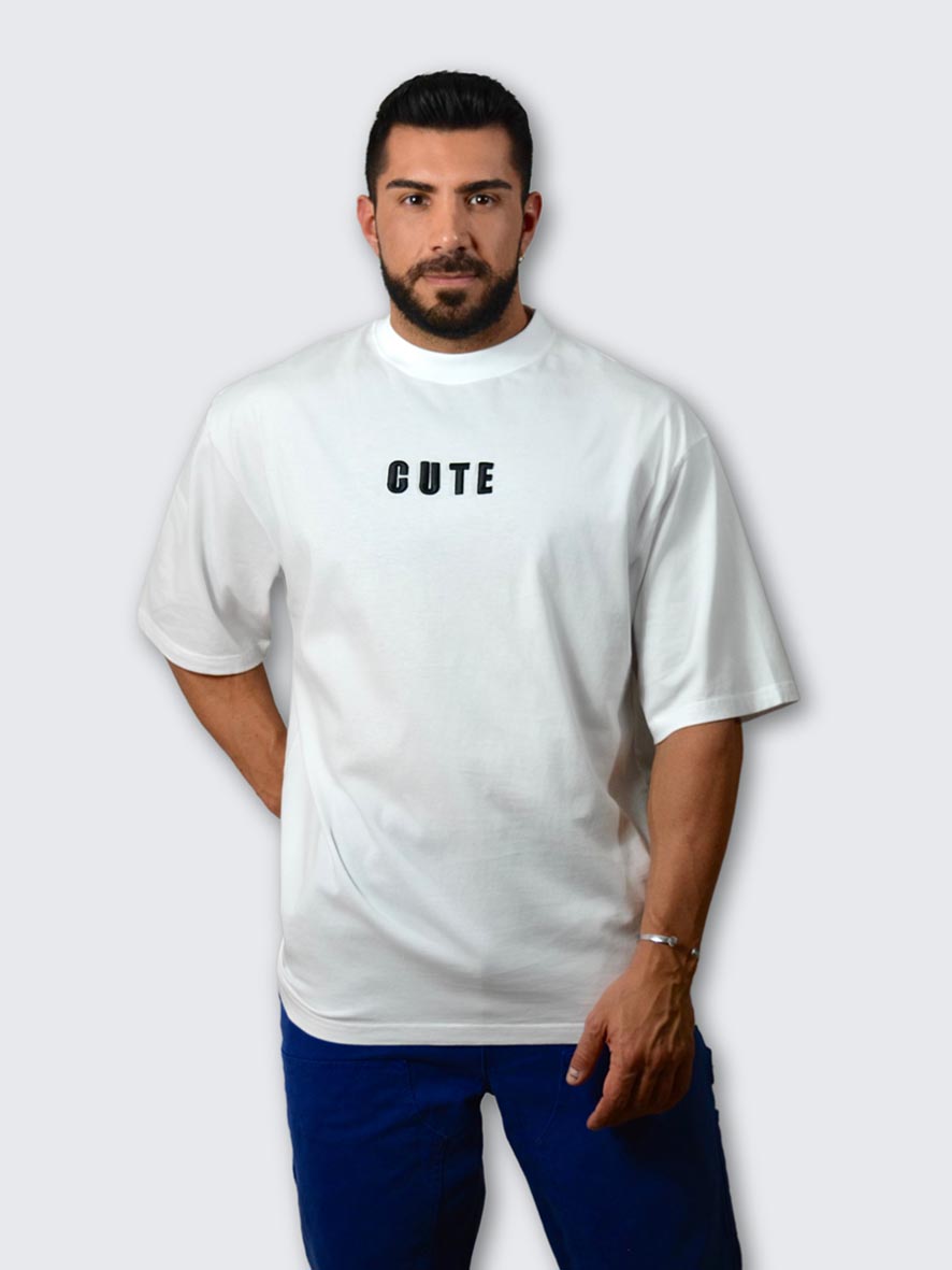 Cute Oversize White T-Shirt