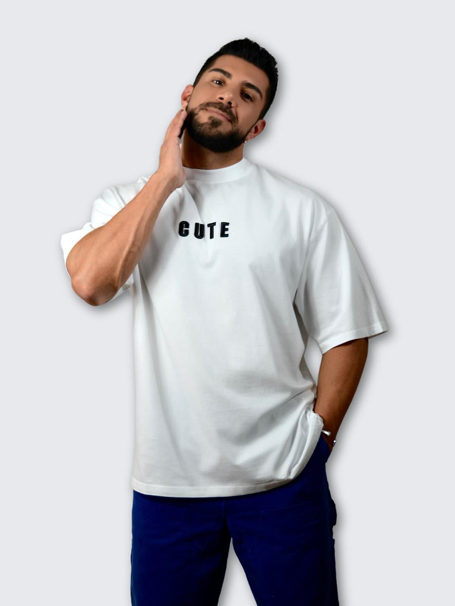 Cute Oversize White T-Shirt