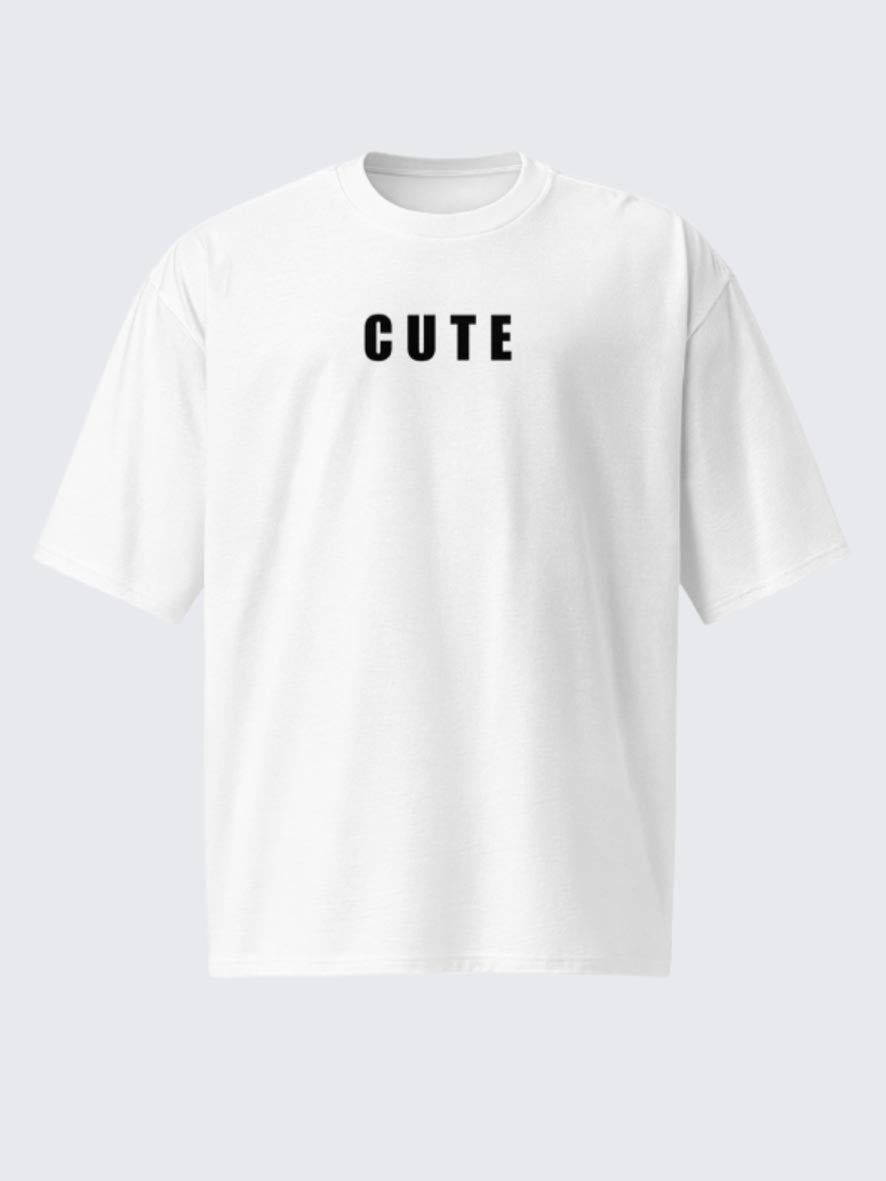 Cute Oversize White T-Shirt