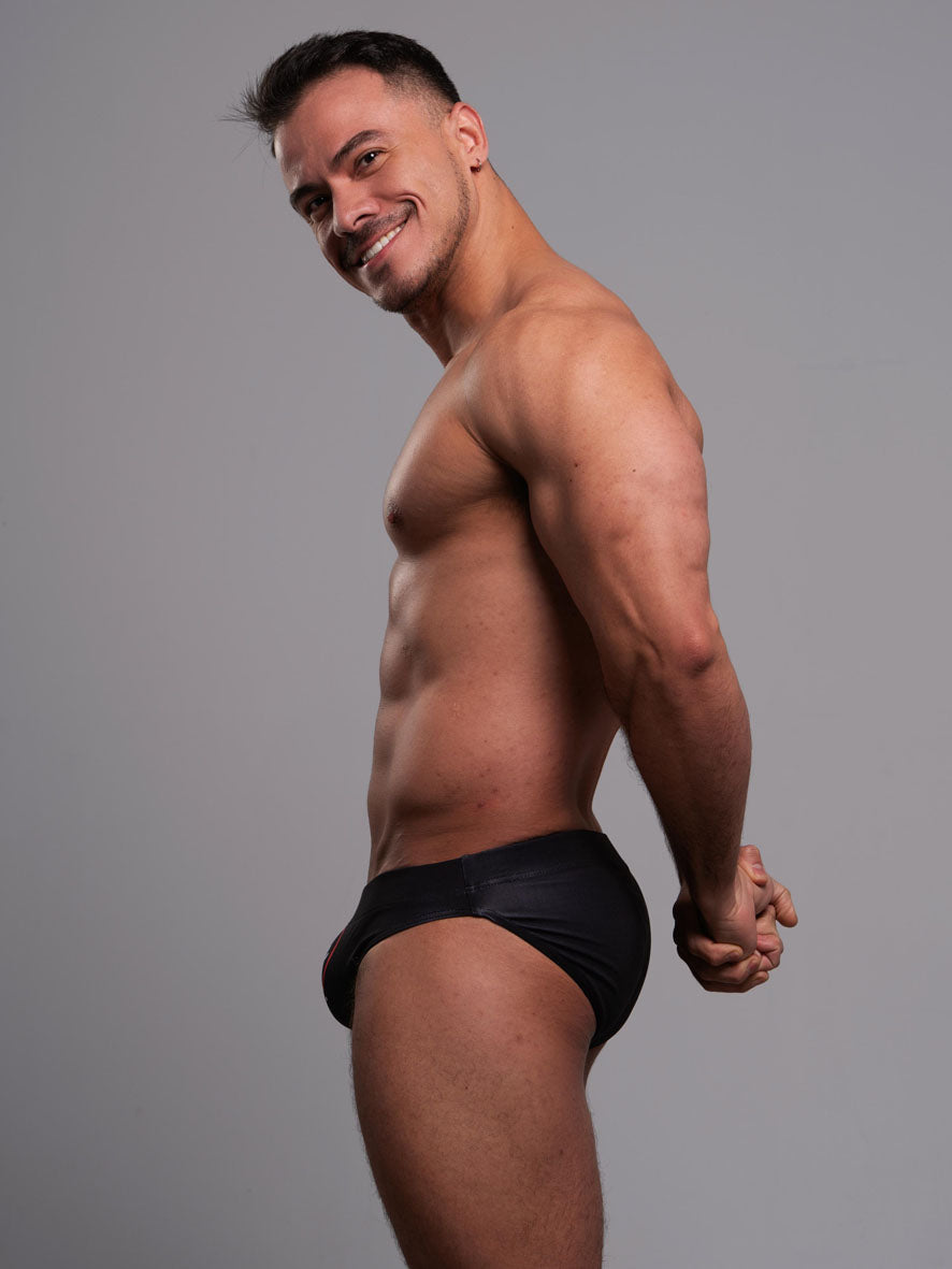 Amore Mio Black Swim Brief