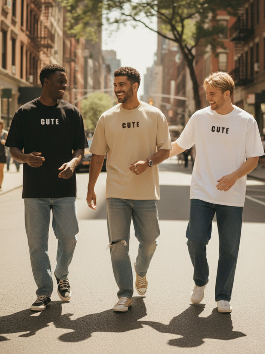 Cute Oversize Black T-Shirt