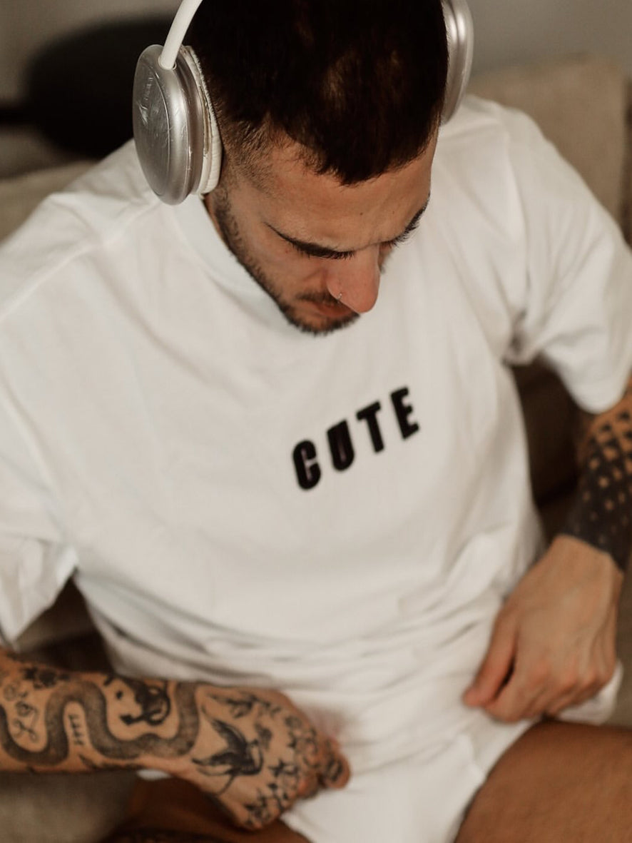 Cute Oversize White T-Shirt