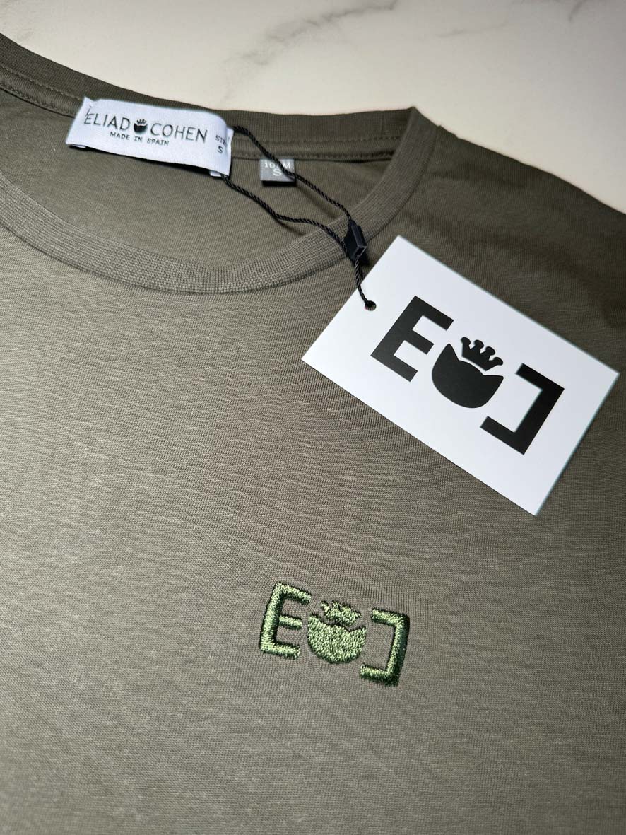 Embroidered Logo Green T-Shirt