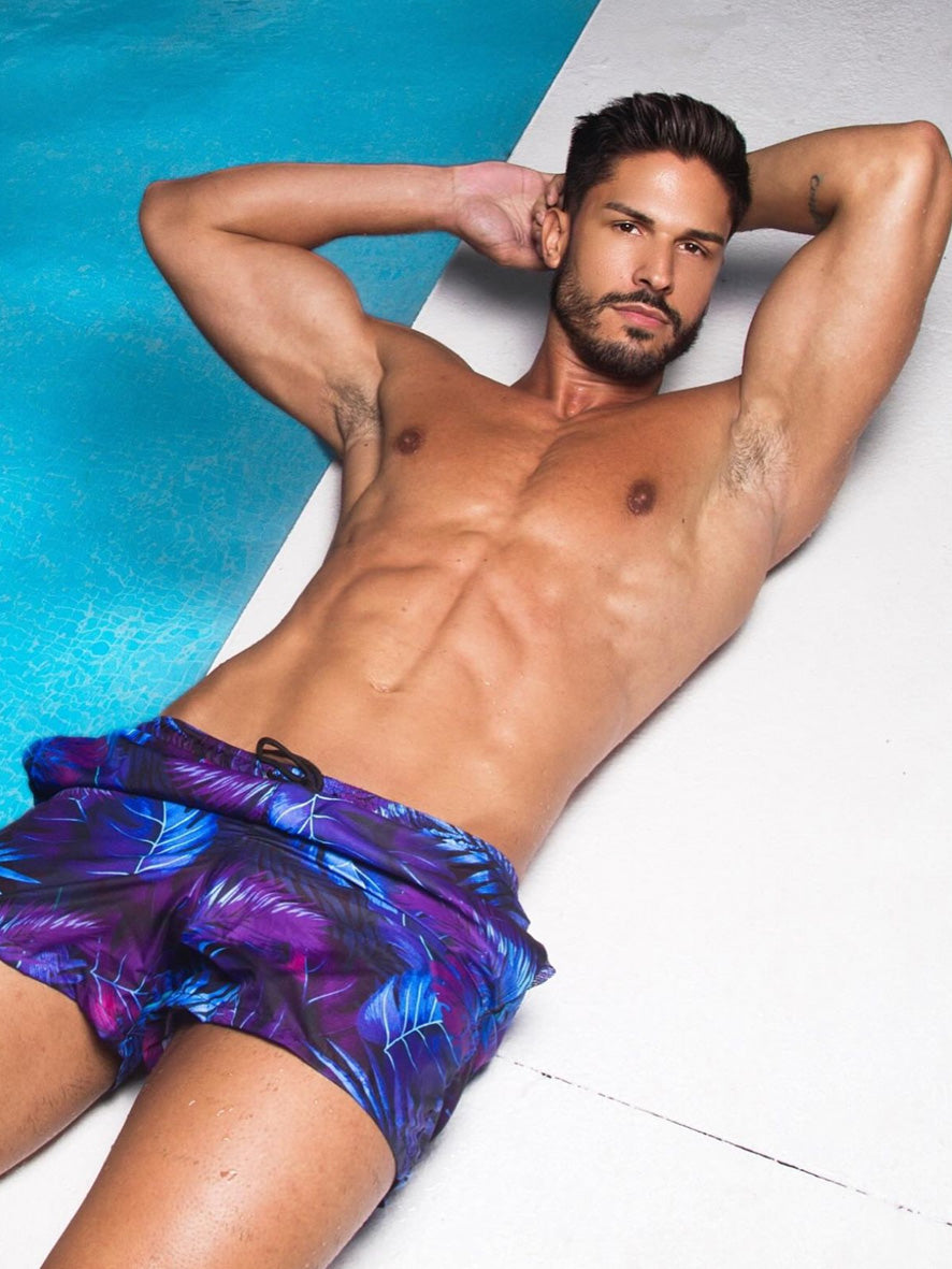 Neon Jungle Swim Shorts