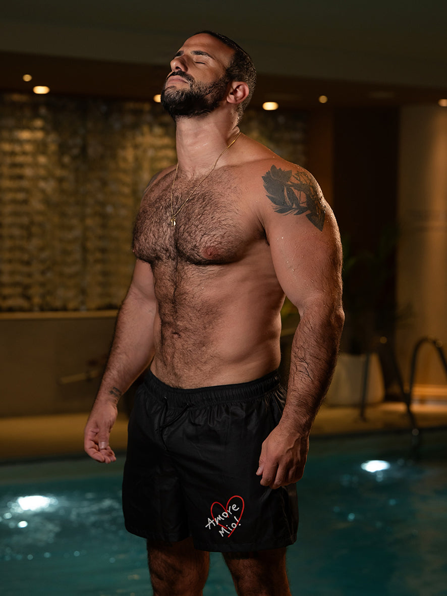 Amore Mio Black Swim Shorts