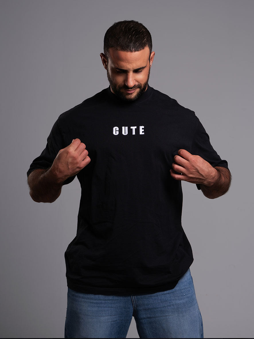 Cute Oversize Black T-Shirt