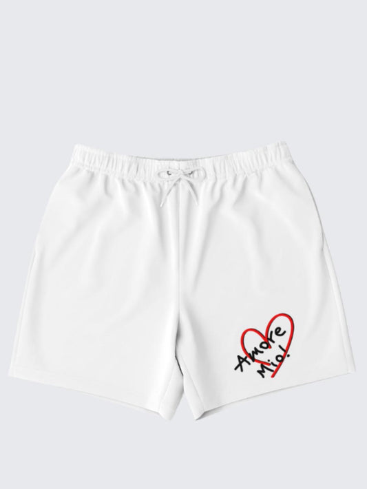 Amore Mio White Swim Shorts